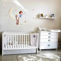 Children's decorative vinyl fishing on the moon | Hand-drawn