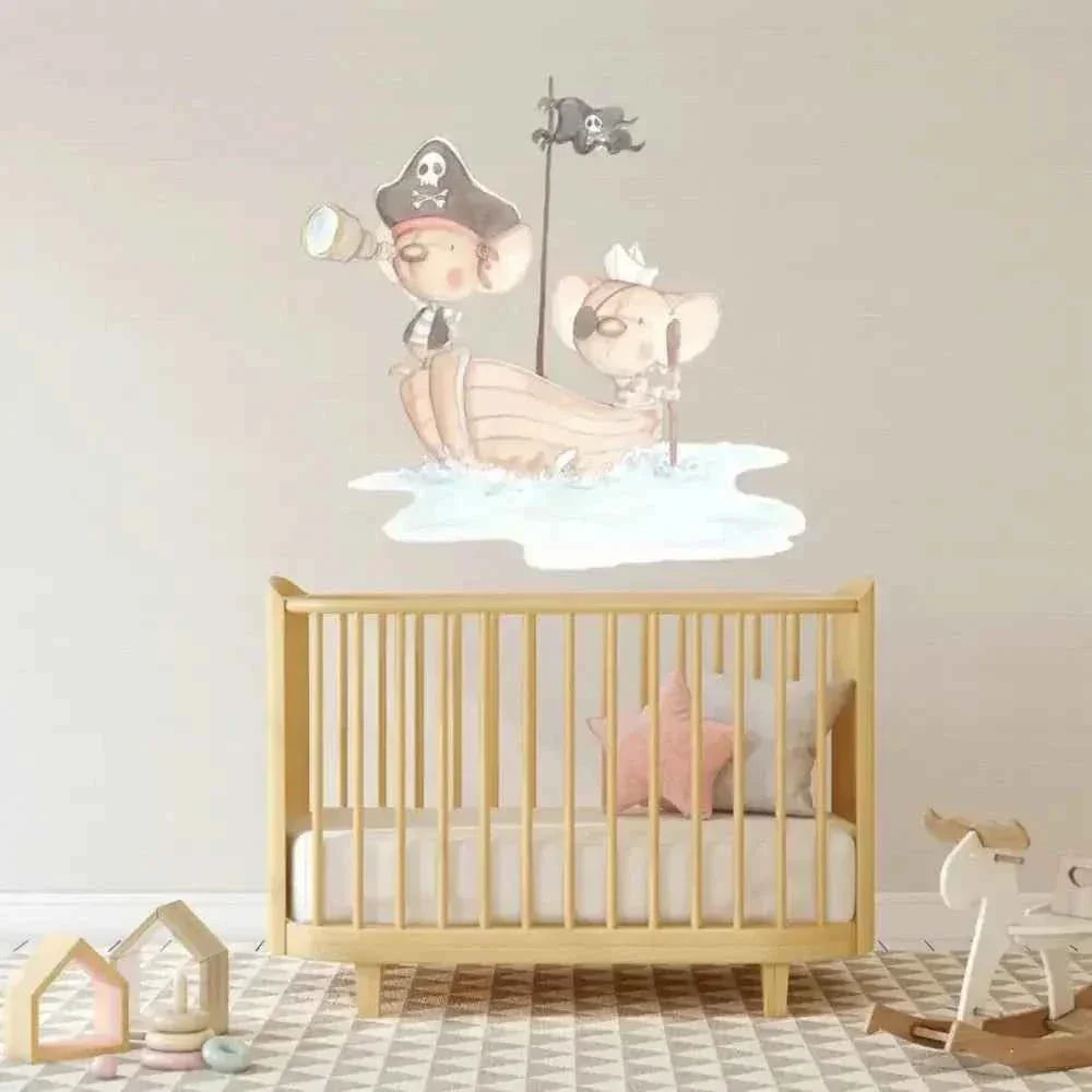 Vinilo decorativo para niños piratas | alta calidad