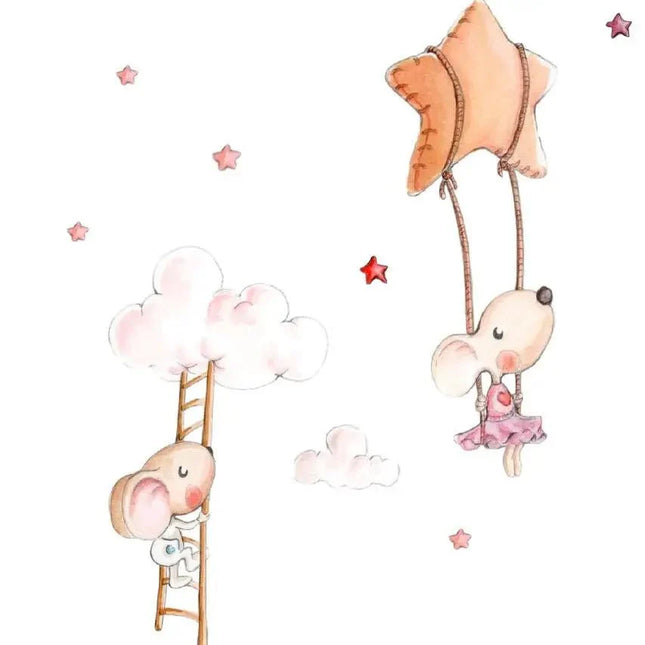 Vinilo Decorativo Infantil SUBIENDO A LAS NUBESViniloArts & Entertainment > Hobbies & Creative Arts > Arts & Crafts > Art & Crafting Materials > Embellishments & Trims > Decorative Stickers