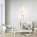 Vinilo decorativo infantil Swing Rabbit pintado a mano para