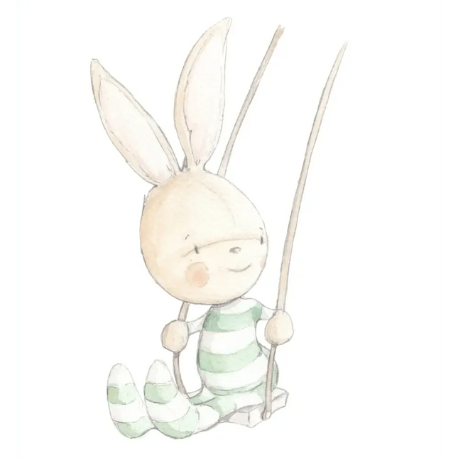 Vinilo Decorativo Infantil SWING RABBITViniloArts & Entertainment > Hobbies & Creative Arts > Arts & Crafts > Art & Crafting Materials > Embellishments & Trims > Decorative Stickers