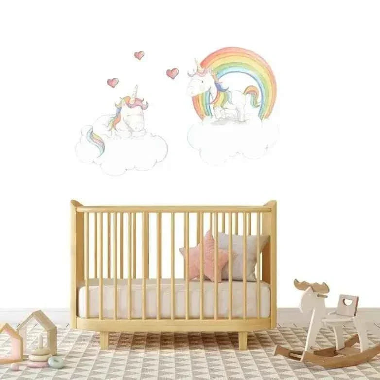 Twin Unicorn Children's Wall Decal | For Kids
