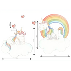 Vinilo decorativo infantil Twin Unicorn | Para niños