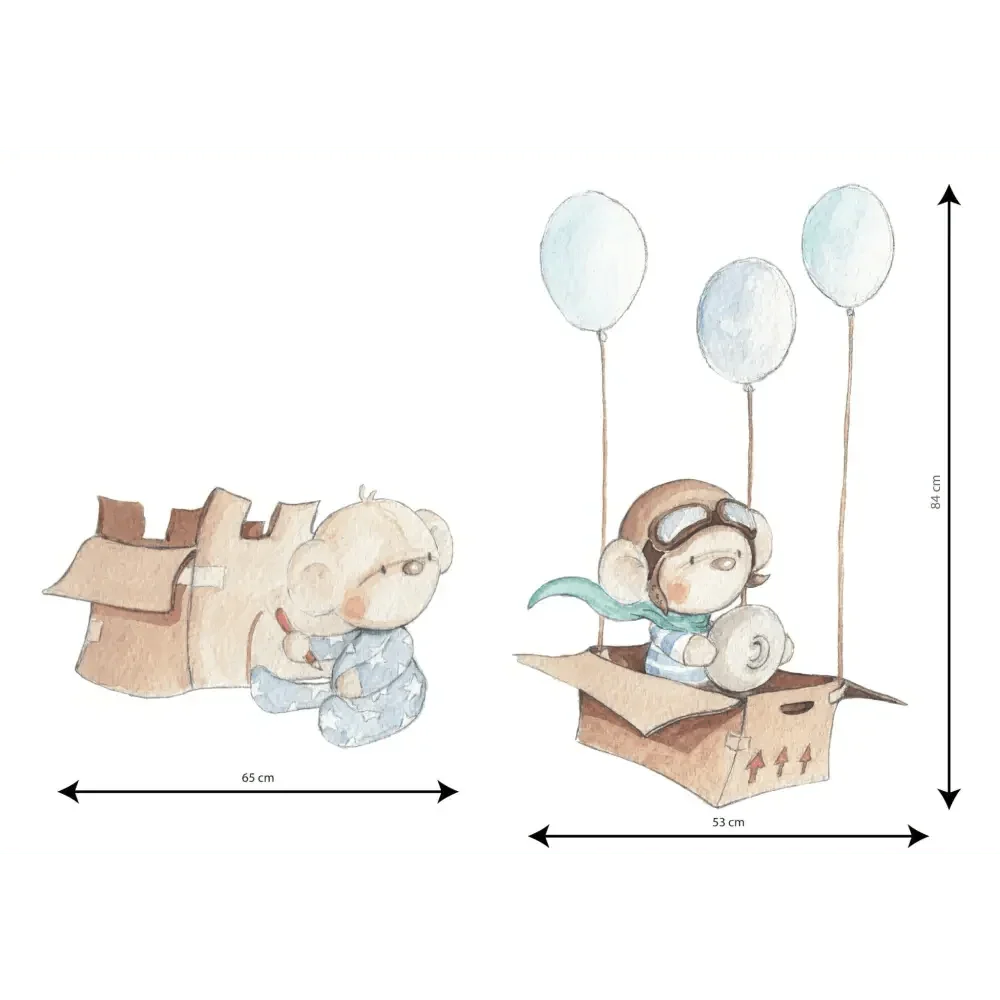 Vinil decorativo infantil | desenhos pintados à mão