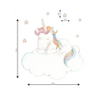 Vinilo decorativo infantil Unicornio Durmiendo | Exclusivo