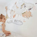 Children's decorative vinyl world map | 180x120cm