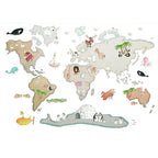 Children's decorative vinyl world map | 180x120cm