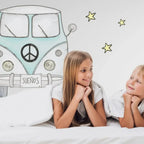 Vinilo infantil decorativo 95x95cm | Dibujos a mano