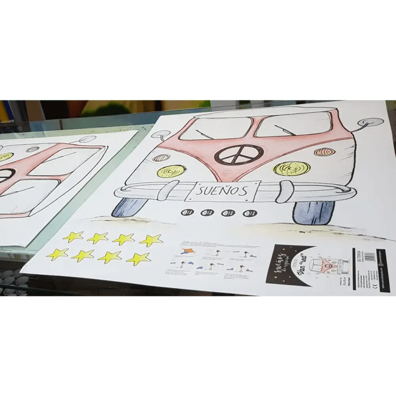 Vinilo Decorativo VAN Roja 95x95cmViniloArts & Entertainment > Hobbies & Creative Arts > Arts & Crafts > Art & Crafting Materials > Embellishments & Trims > Decorative Stickers