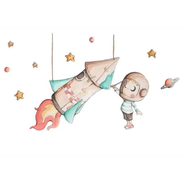 Vinilo Infantil COHETE DE PAPEL - SUEÑOS DE CIGUEÑAViniloArts & Entertainment > Hobbies & Creative Arts > Arts & Crafts > Art & Crafting Materials > Embellishments & Trims > Decorative Stickers