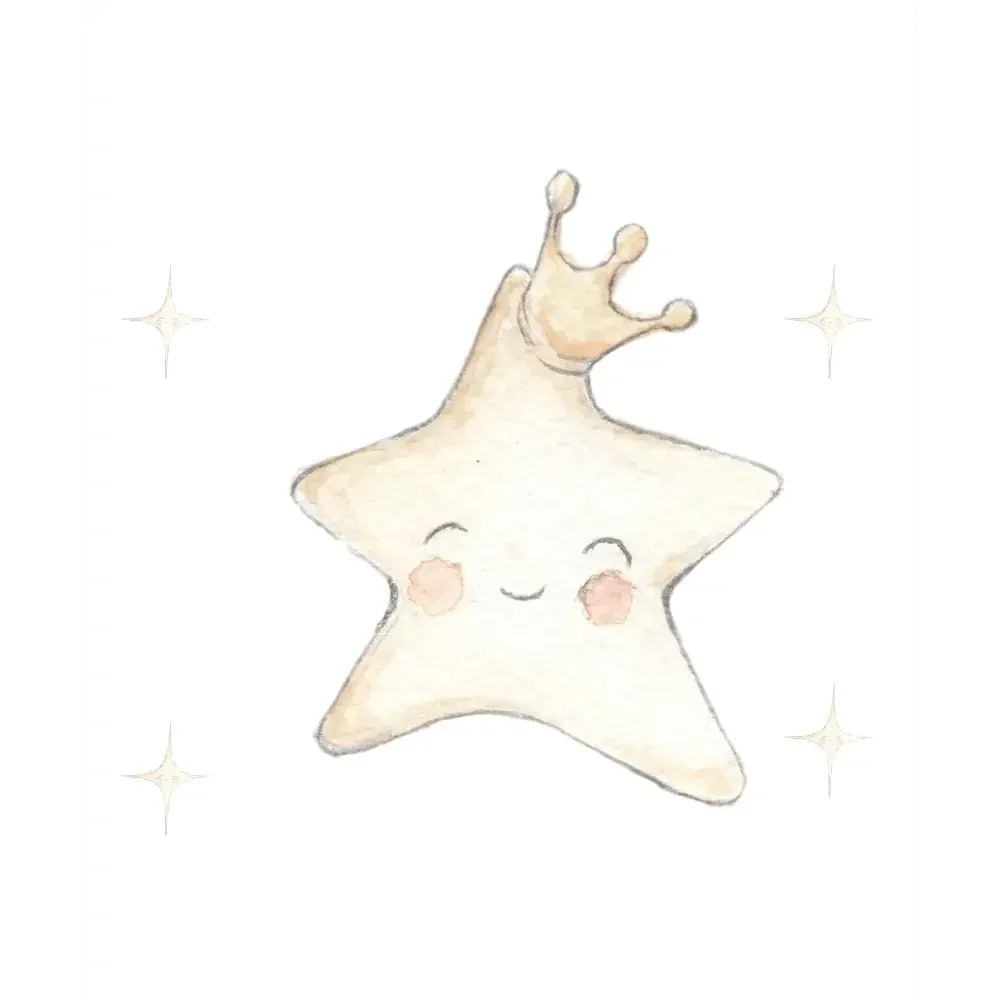 Estrela de vinil infantil pequena STAR 80x80cm | decoração de canto