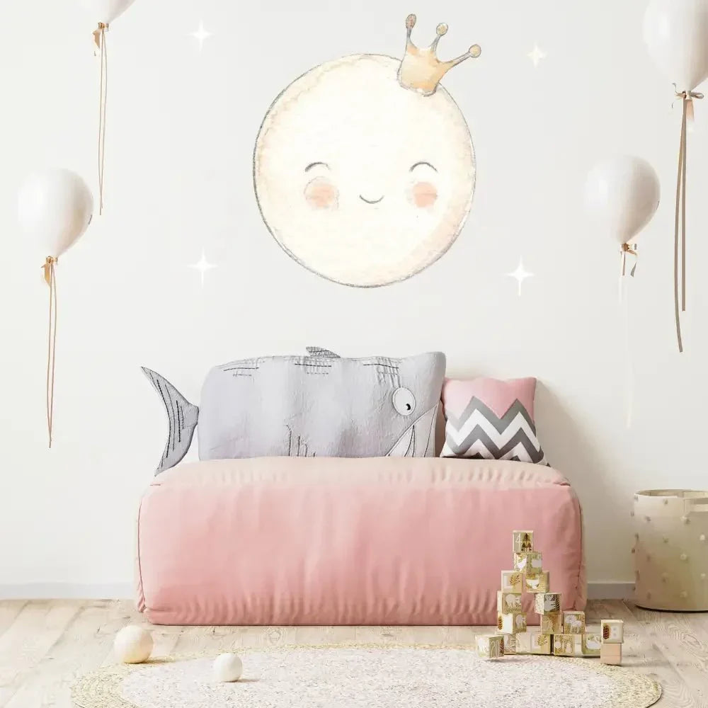 Small Moon Wall Decal for Kids 70x70cm | For Children