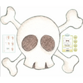 small skull children's vinyl 80x94cm | matte vinyl