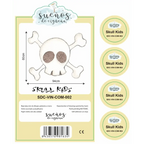 small skull children's vinyl 80x94cm | matte vinyl