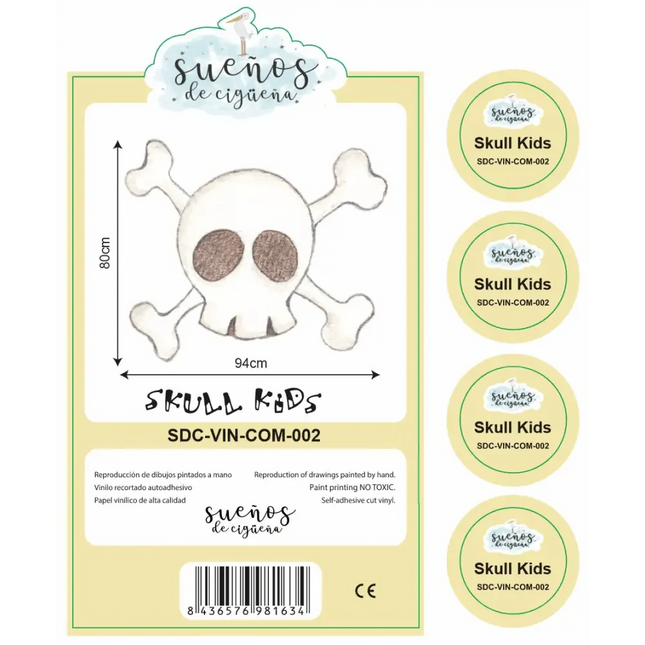 Vinilo Infantil "Small" SKULL 80x94cmViniloHome & Garden > Decor > Home Decor Decals