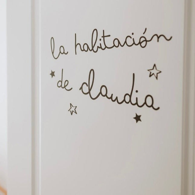 Vinilo Personalizado "La habitación de..."Vinilo
