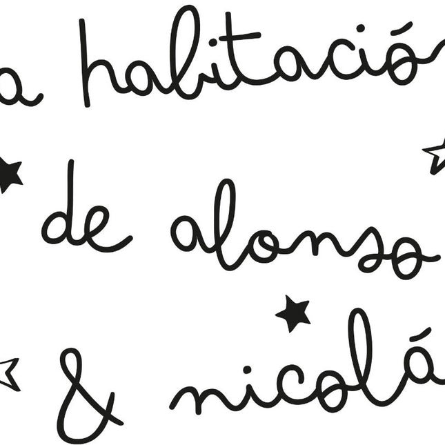 Vinilo Personalizado "La habitación de..."Vinilo