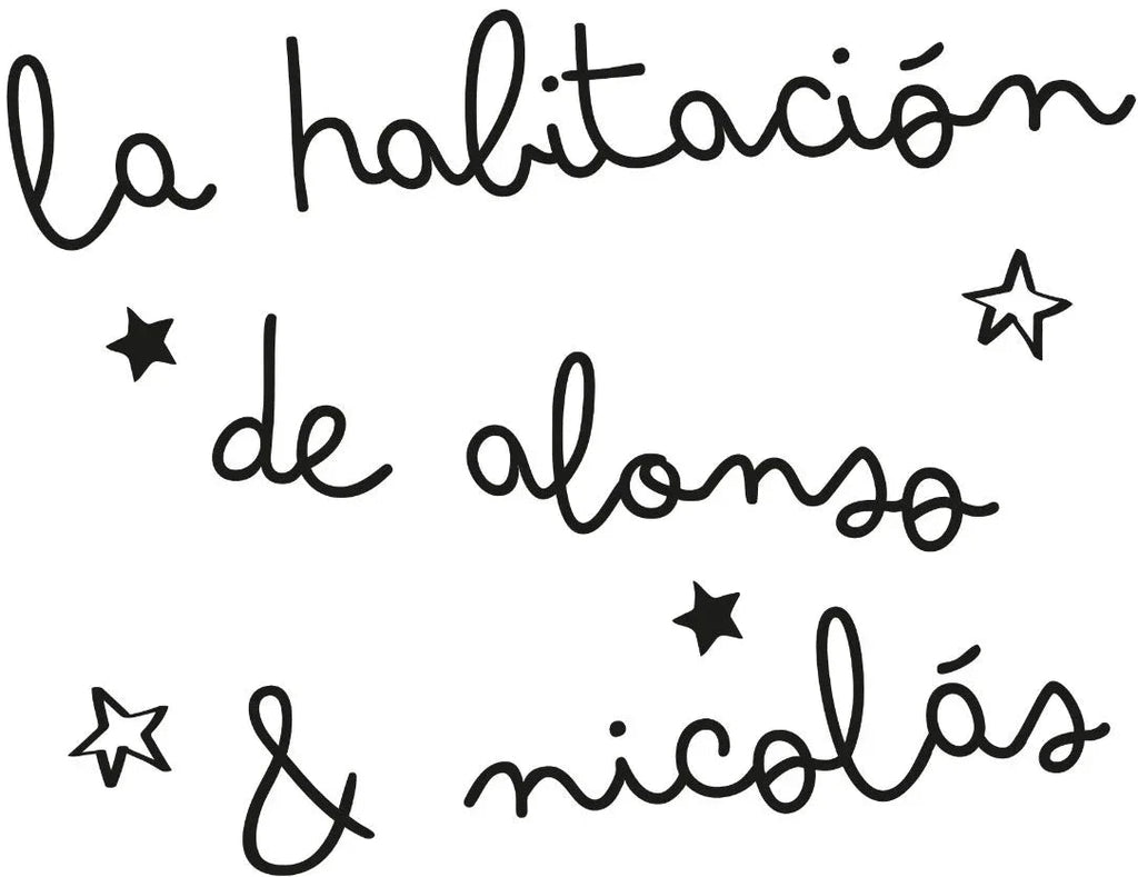 Vinilo personalizado para habitación infantil con frase