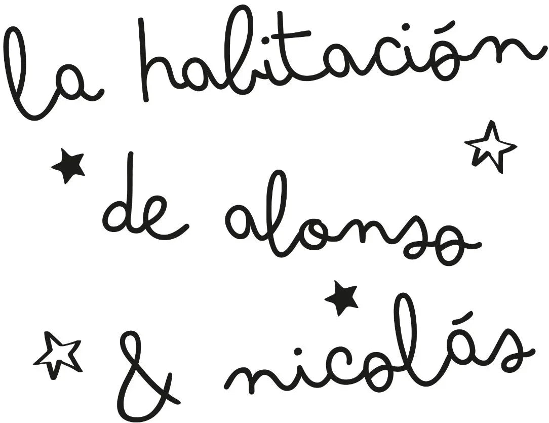 Vinilo personalizado para habitación infantil con frase