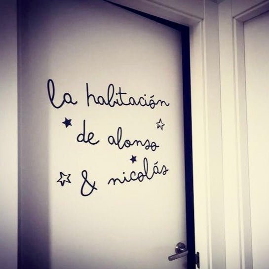 Vinilo Personalizado "La habitación de..."Vinilo