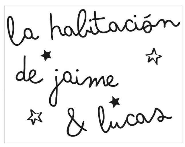 Vinilo Personalizado "La habitación de..."Vinilo