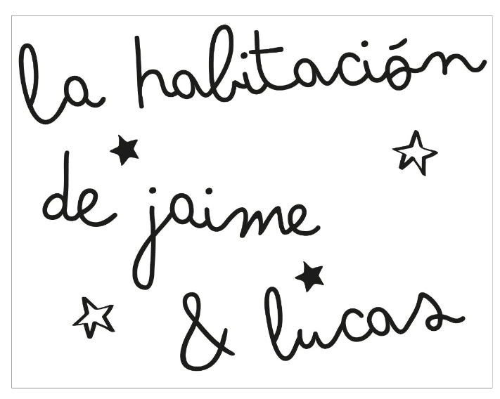 Vinilo Personalizado "La habitación de..."Vinilo