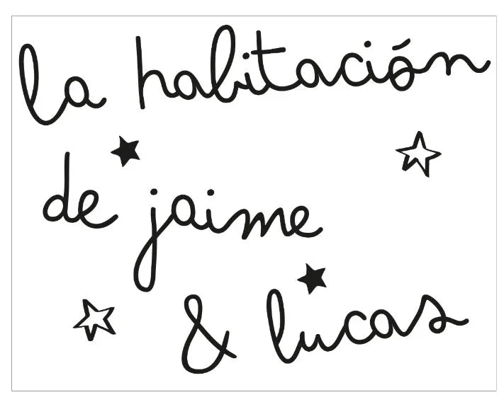 Vinilo personalizado para habitación infantil con frase