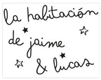 Vinilo personalizado para habitación infantil con frase