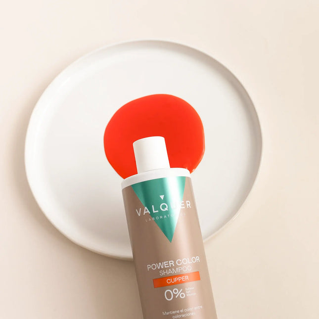 Champú color cobre para realzar tono cobrizo en pelo