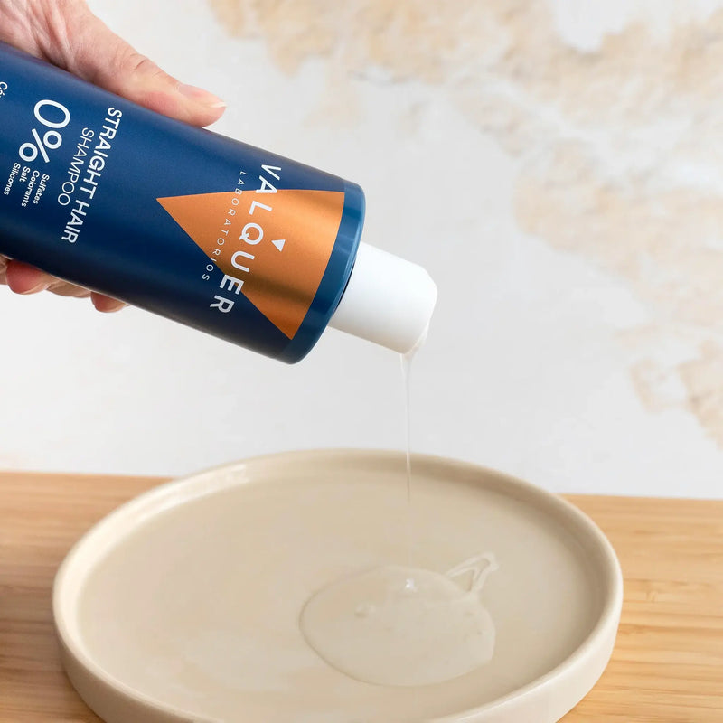 Champú para pelo liso 0 por ciento sin sulfatos uso diario