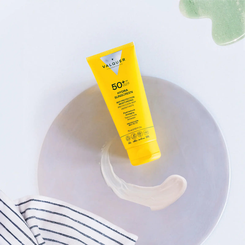 Crema facial SPF 50 hidratante y antiedad para piel