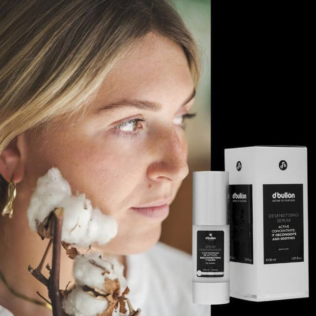 Sérum facial desensibilizante para pieles sensibles