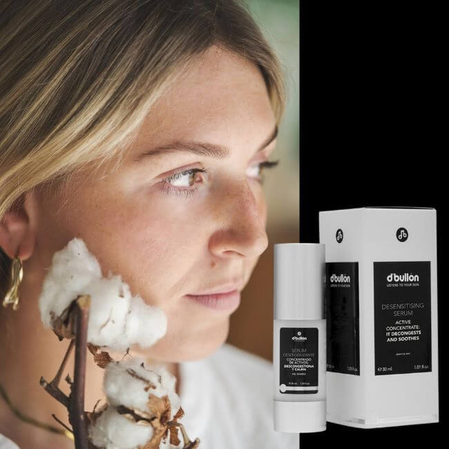 Sérum facial desensibilizante para pieles sensibles