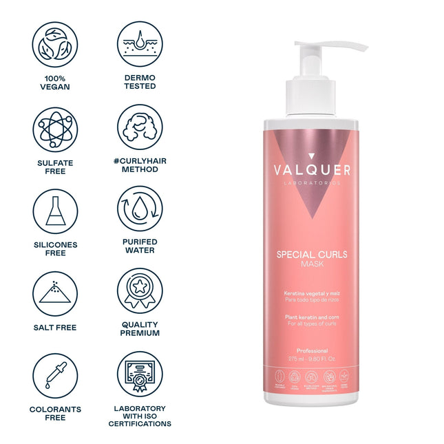 Mascarilla para cabellos rizados libre de sulfatos
