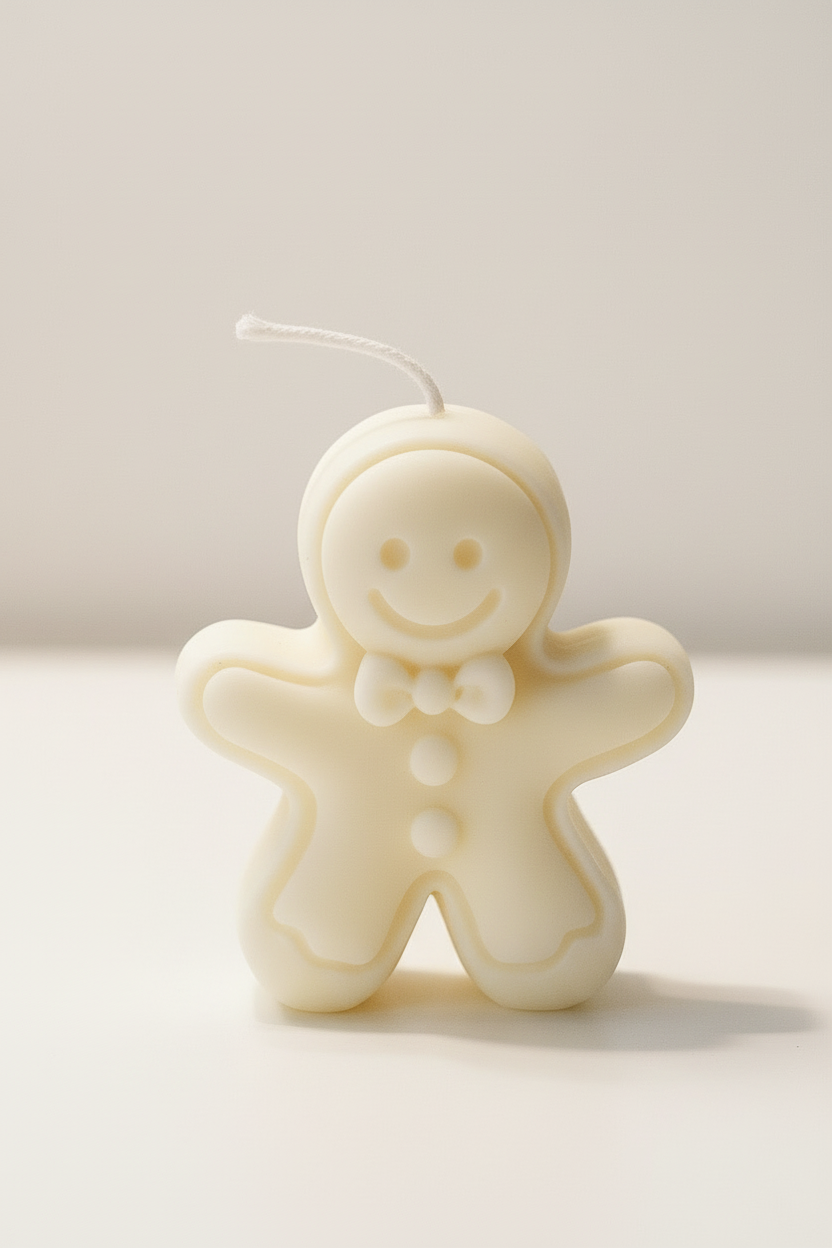 Vela decorativa de jengibre para mesa navideña | natural