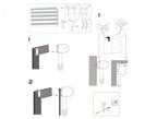 Gray roller blind 107x180 for windows | privacy