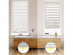 57x180 ecru night and day roller blind for modern living room