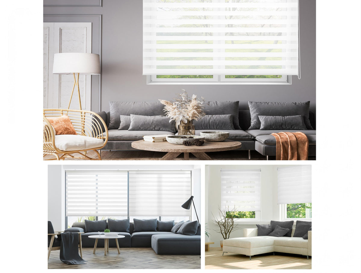 Cream roller blind 110x180 privacy and light control