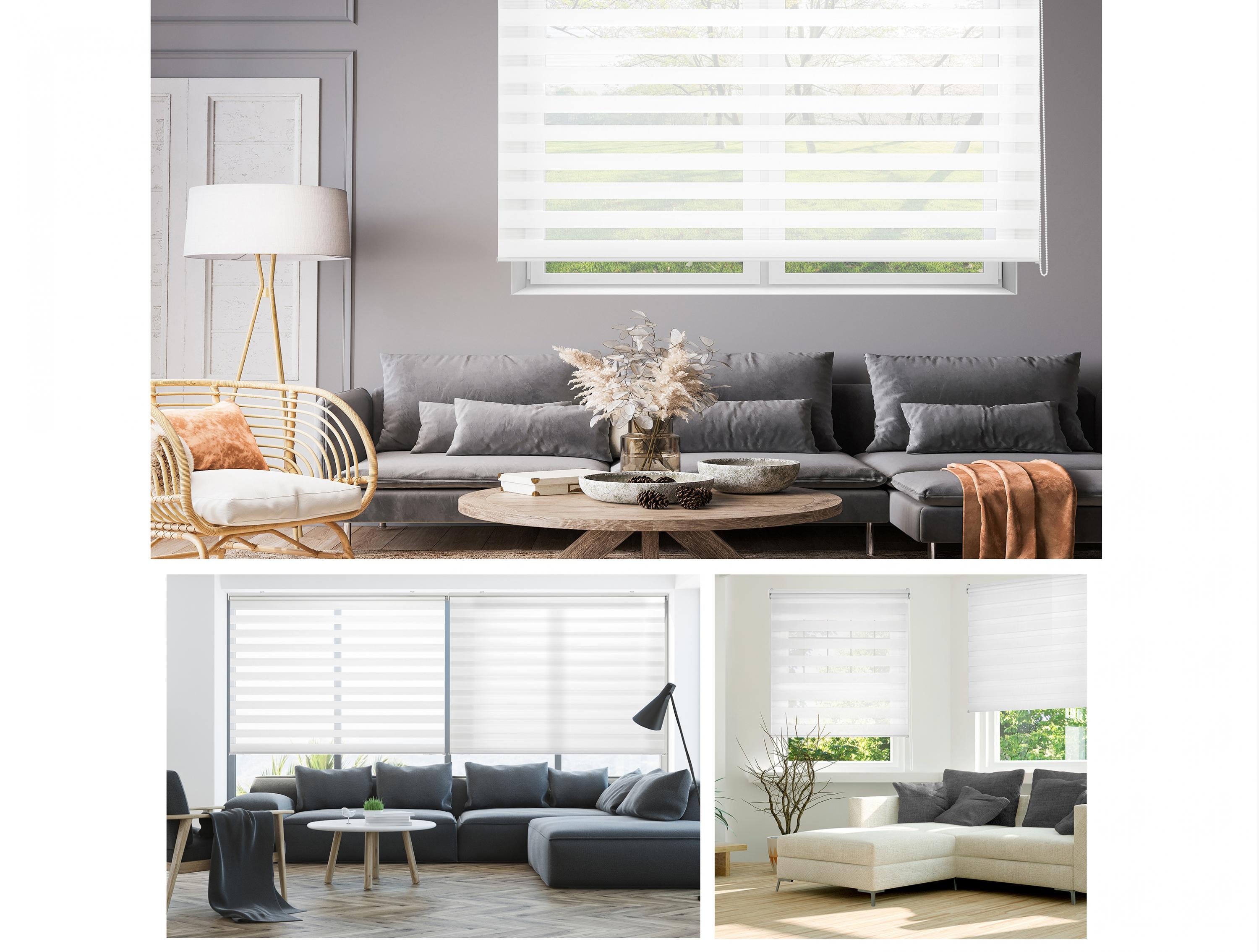 Cream roller blind 110x180 privacy and light control