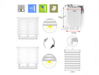 Cream roller blind 110x180 privacy and light control