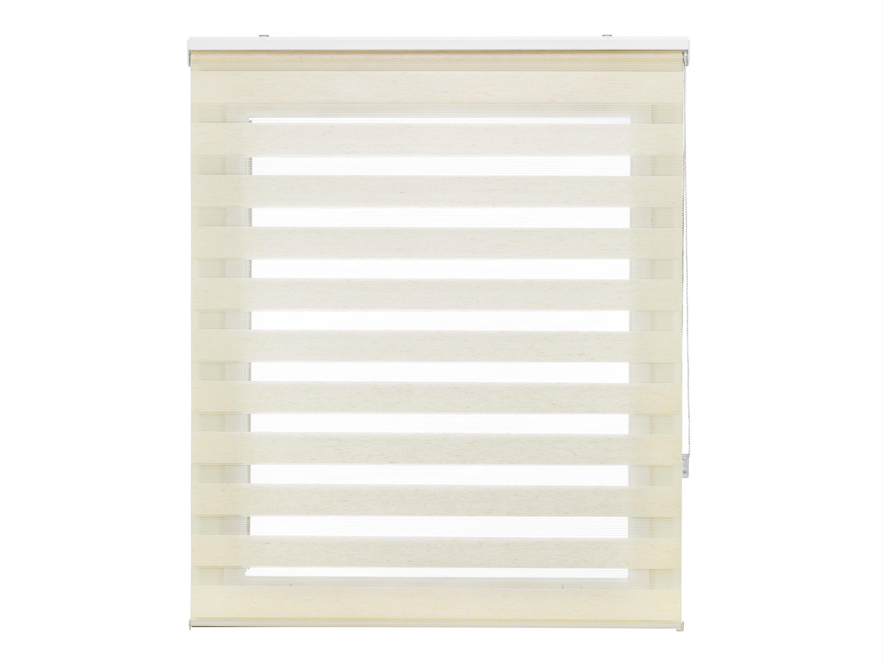 Cortina de rolo 120x180 com proteção UV natural para uso diurno e noturno.