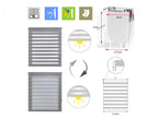 Day and Night Roller Blind 120X180 GREY