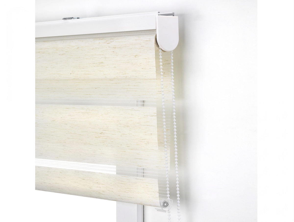 Raw roller blind 130x180 light and privacy control