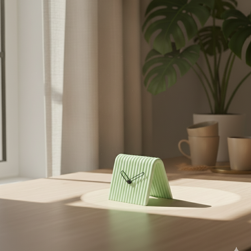 Reloj de Mesa Mini en 3D – Diseño Moderno en Forma de ARelojHome & Garden > Decor > Clocks > Desk & Shelf Clocks > Desk Clocks