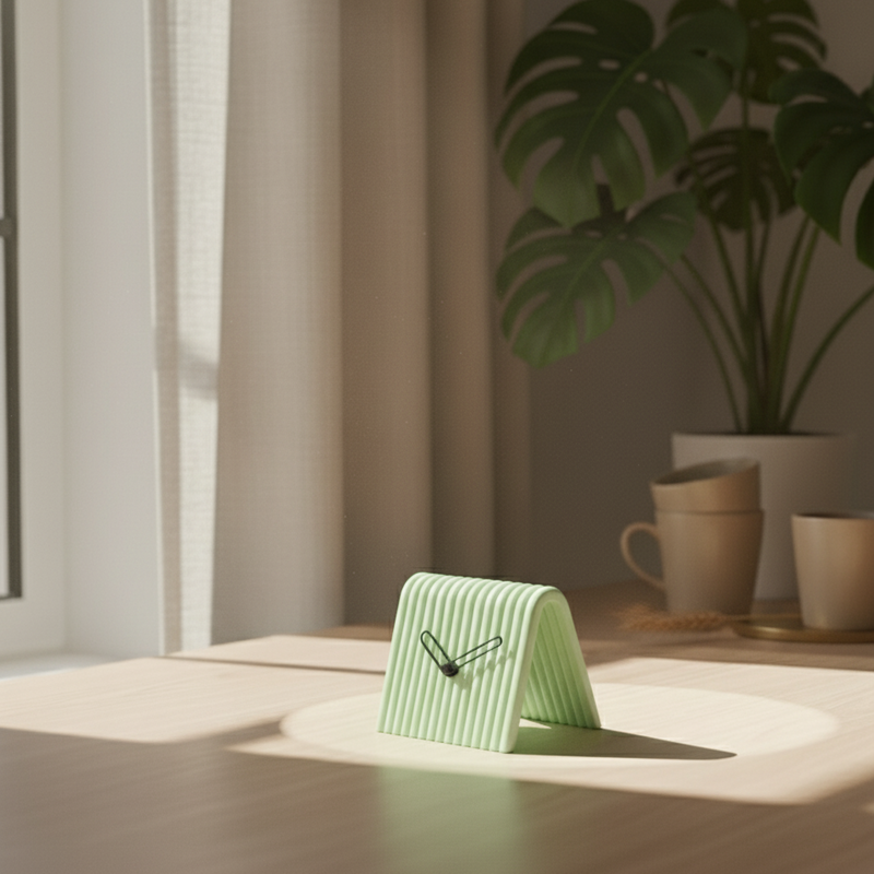 Reloj de Mesa Mini en 3D – Diseño Moderno en Forma de ARelojHome & Garden > Decor > Clocks > Desk & Shelf Clocks > Desk Clocks