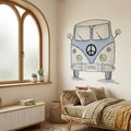 Blue VAN children's decorative vinyl 95x95 cm to decorate