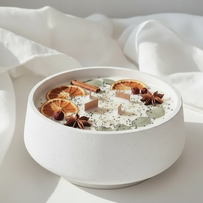 Vela de especias reconectante para el hogar cálido ambiente